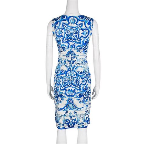 dolce gabbana blue and white dress|dolce and gabbana ruched dresses.